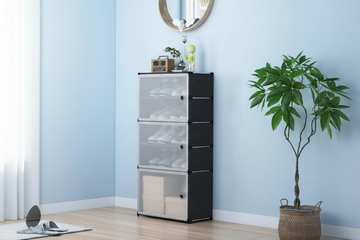 Shoe Storage Cabinet – Modern Stackable Organizer