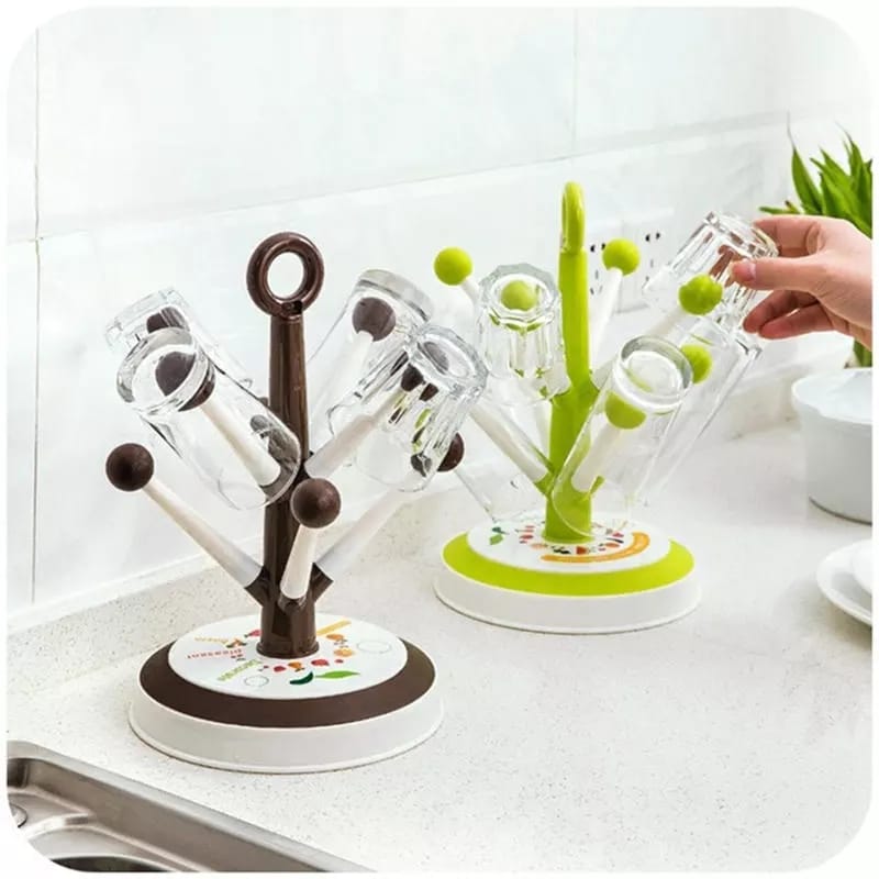 Plastic Tree Glass Holder Mug Stand