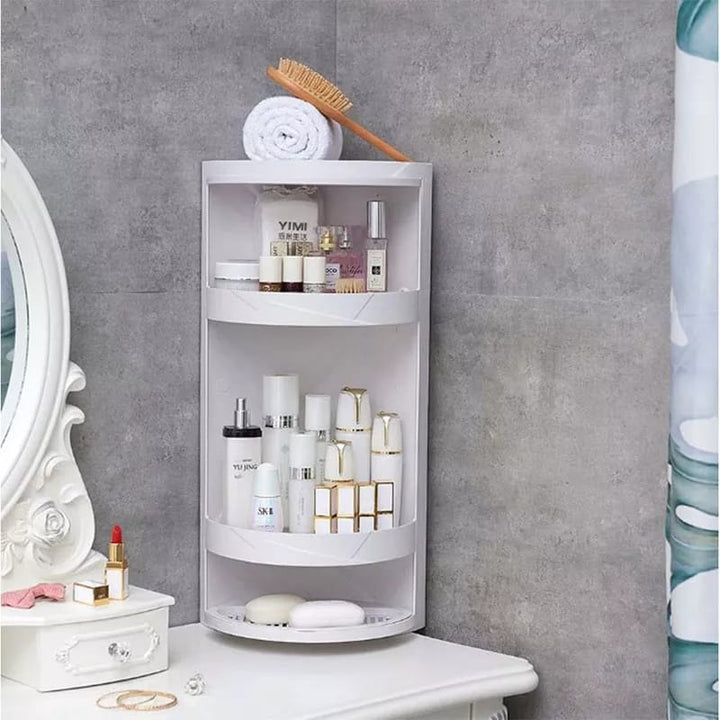 Rotating Corner Cosmetic Accessories Shelf Bathroom Shelf