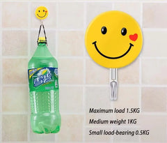 3 PCs Emoji Wall Hook Heavy Duty Self Adhesive Hook