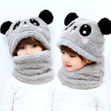 Baby Head Cover Warm Neck Collar Kids Beanies Sets