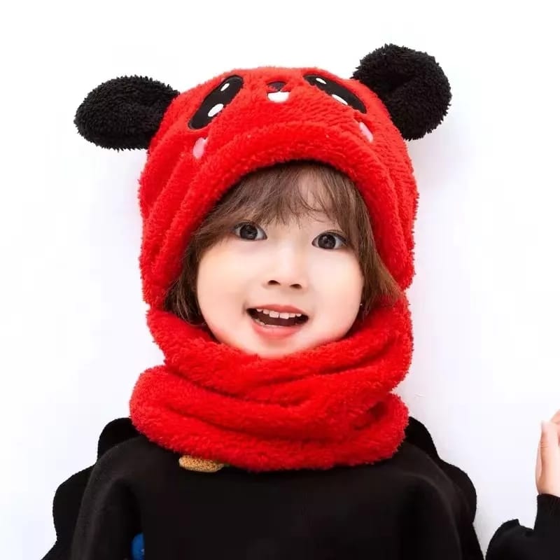 Baby Head Cover Warm Neck Collar Kids Beanies Sets