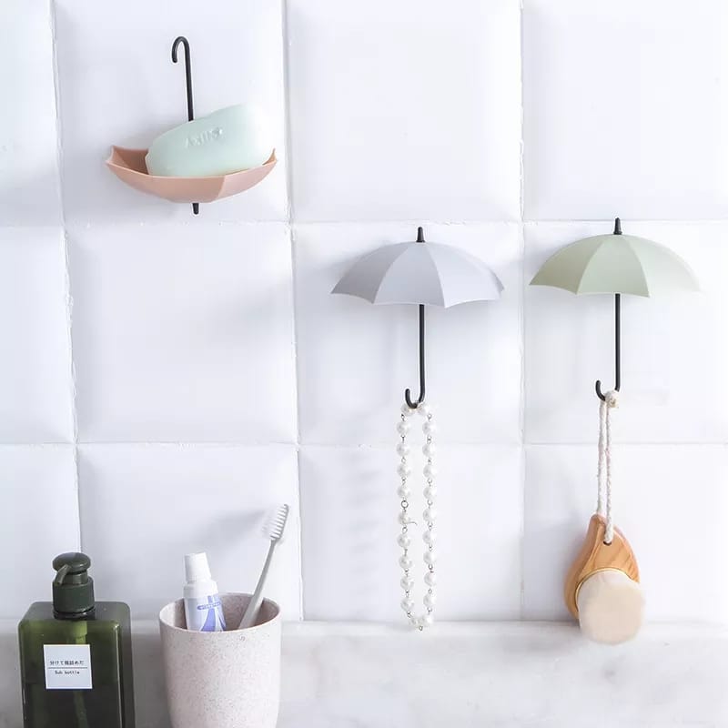 3 Pcs Umbrella Hooks Set