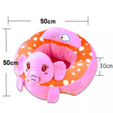 Baby Chair Cartoon Support Seat Plush Soft Baby Sofa Infant Learn to Sit Chair