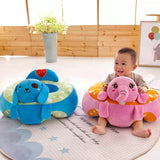 Baby Chair Cartoon Support Seat Plush Soft Baby Sofa Infant Learn to Sit Chair