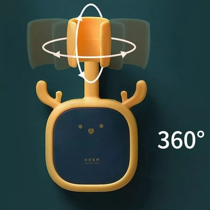 Shower Head Holder,Upgrade Universal 360°Adjustable Rotatable Shower Head Bracket