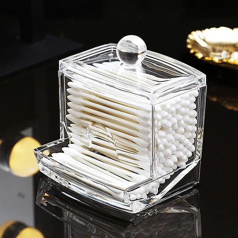 Acrylic cotton Buds Storage Dispenser