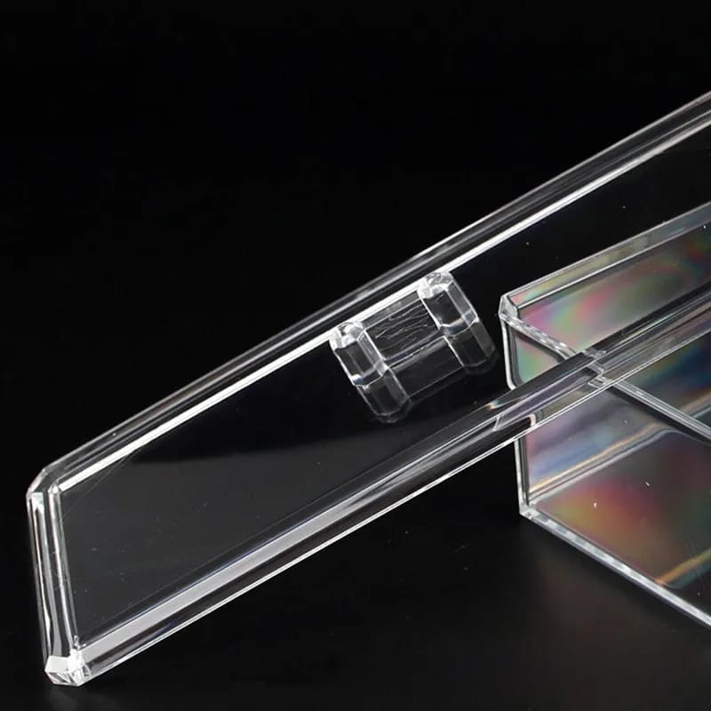 Acrylic Makeup Cosmetic Box Brush Pen Pencil Holder Storage Organizer Container Box With Cover