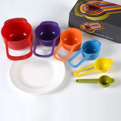 6 Pieces Measuring Spoons Cups With Scale