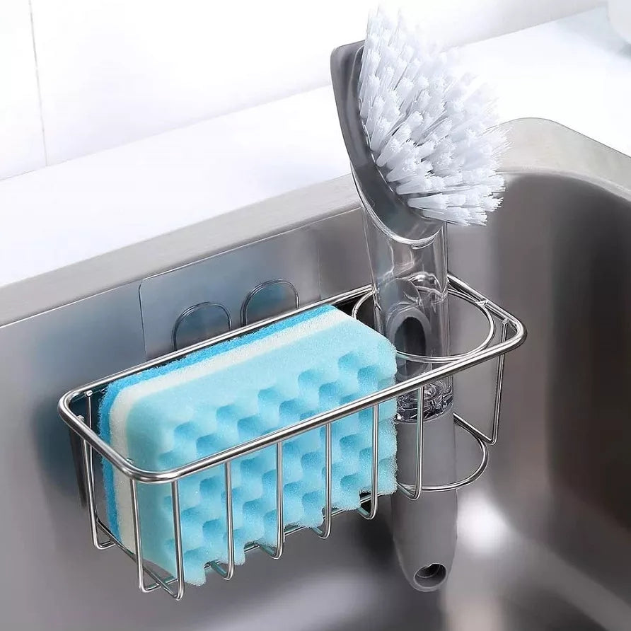 Sink Organizer Sponge Rack With Wall Sticker