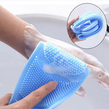 (Pack of 2) Silicone Shower Scrubber Belt