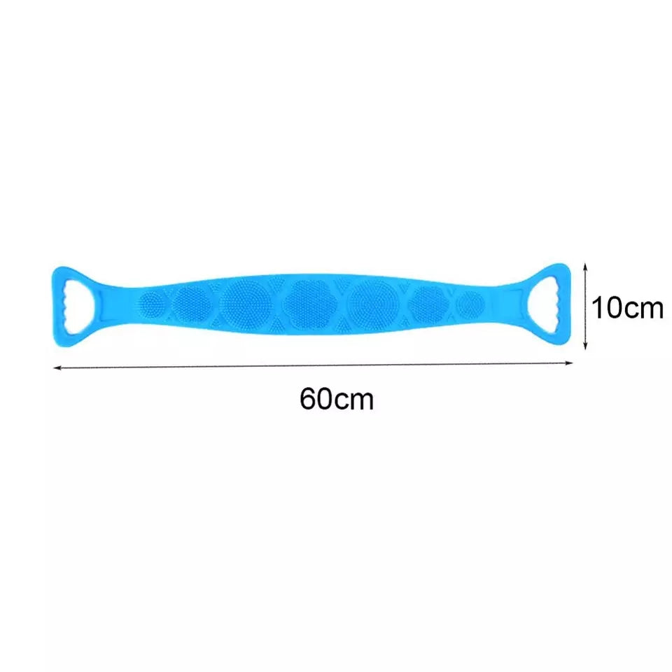 (Pack of 2) Silicone Shower Scrubber Belt
