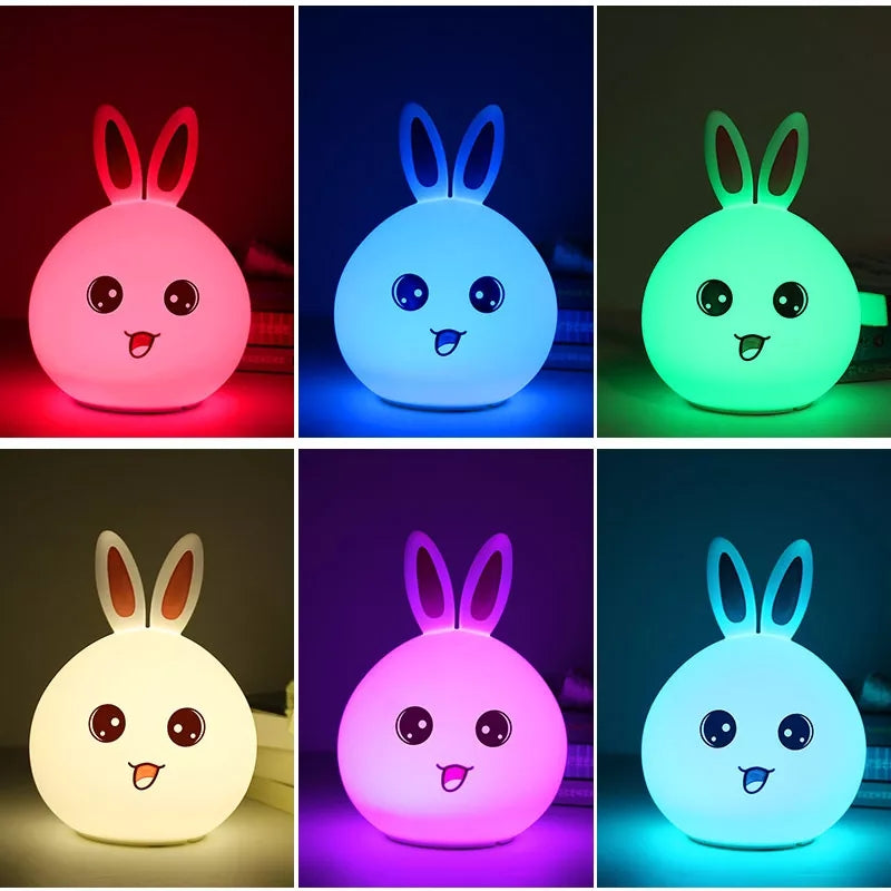 Silicone LED Night Light Cute Bunny