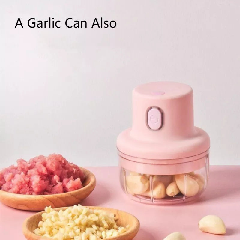 Wireless Mini Electric Garlic Food Chopper LARGE