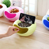 Creative Lazy Snack Bowl With Phone Holder