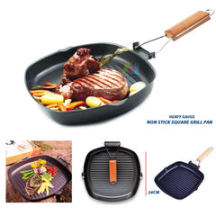 Grill Pan With Folding Handle