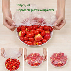 Disposable Plastic Wrap Food Grade 100Pcs