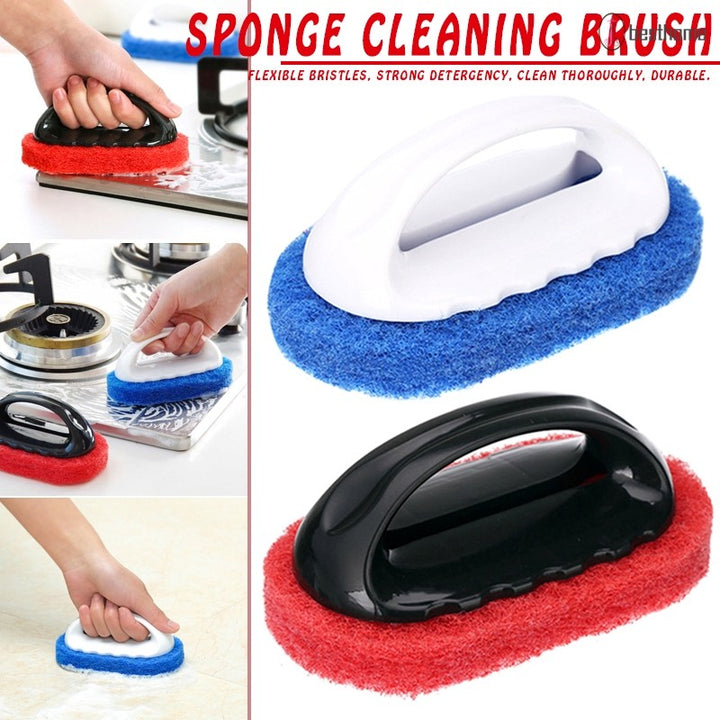 Magic Powerful Cleaning Sponge Brush With Handle (Cleaning is Easy Now)