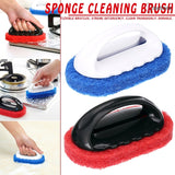 Magic Powerful Cleaning Sponge Brush With Handle (Cleaning is Easy Now)