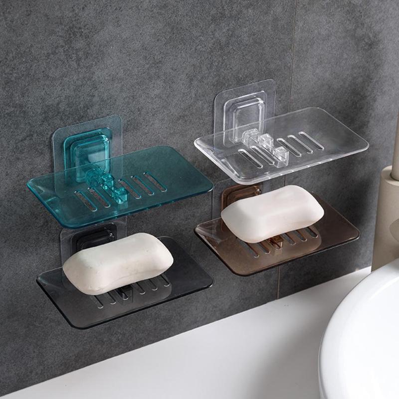 Wall Mounted Soap Drain Dishes Tray