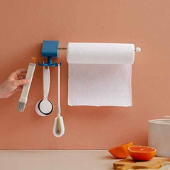 360° Rotatable Utensil Hooks With Tissue Holder