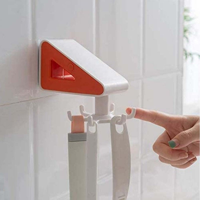 360° Rotatable Utensil Hooks With Tissue Holder