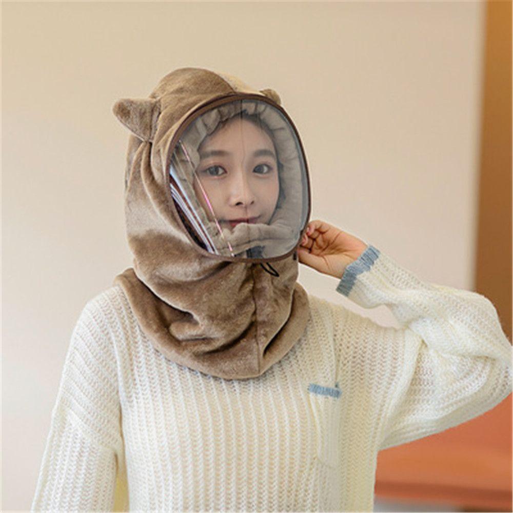 Cute Winter Hedging Face Mask Cap