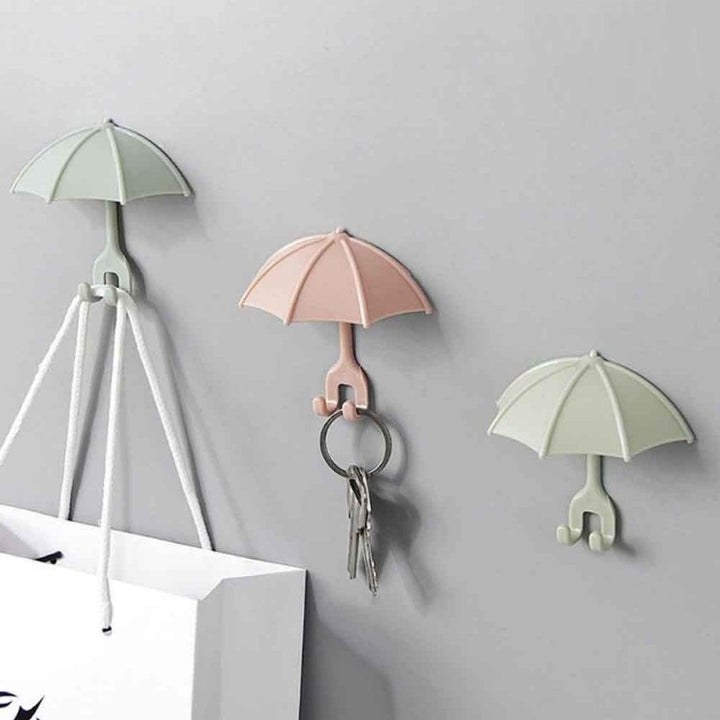 3Pcs Cute Umbrella Wall Hanger