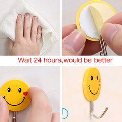 3 Pcs Smiley Hooks Key Holder