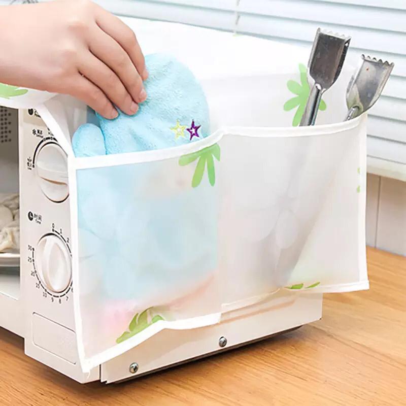 Microwave Dust Safe Cover With Pockets