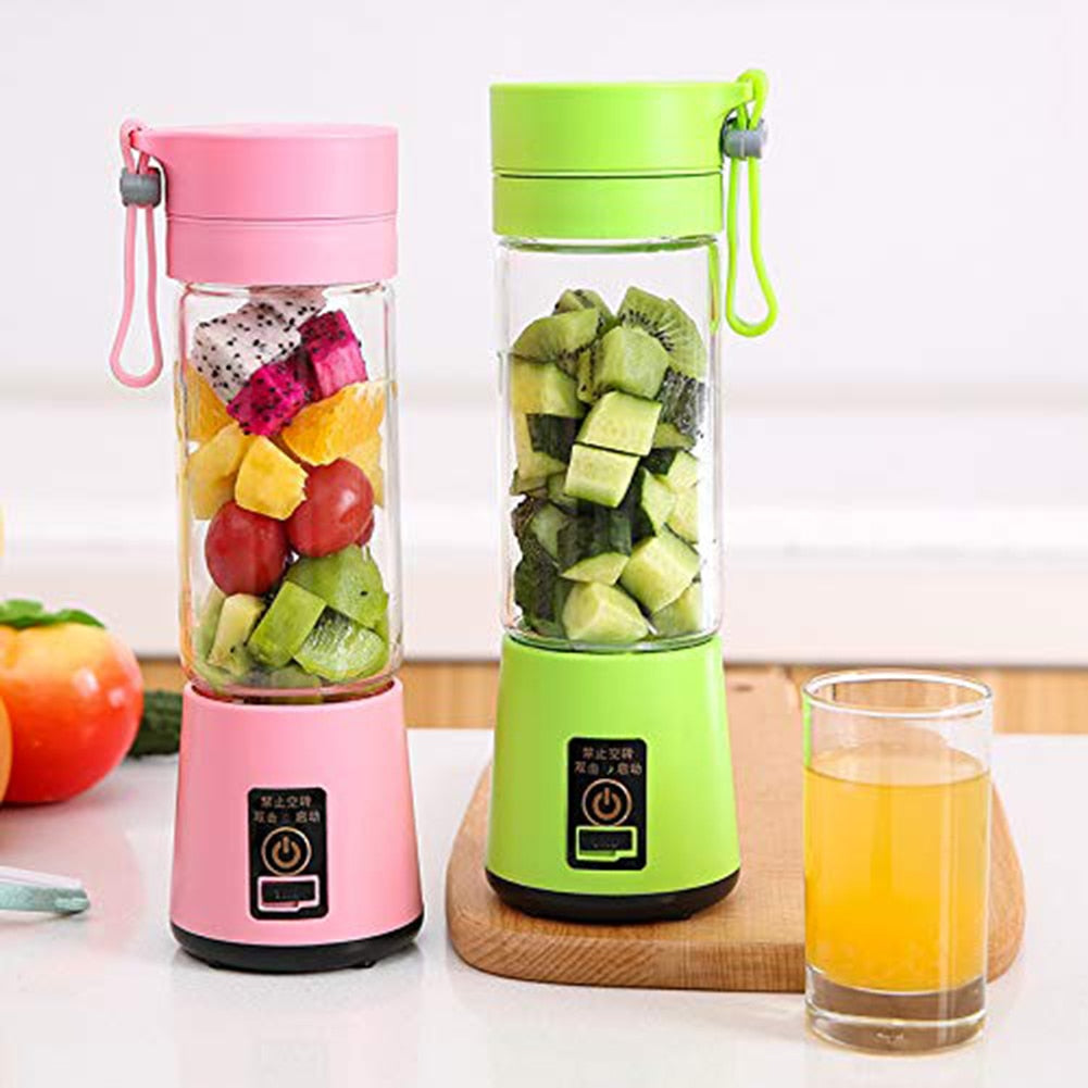 Portable Chargeable Travel Juicer Blender 6 Blade