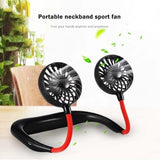 Mini USB Rechargeable Neck Held Colar Fan Portable