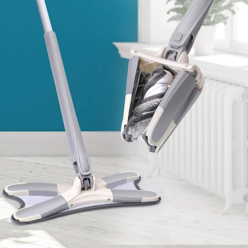 360 Degree X-Type Self Wringing Floor Cleaning Flat Mop