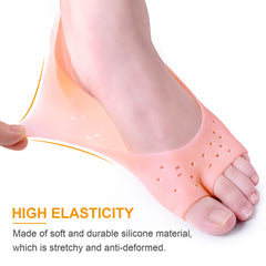 Soft Silicone Moisturizing Gel Socks 2Pcs Set