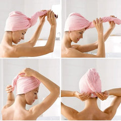 2 pcs Hair Drying Towel