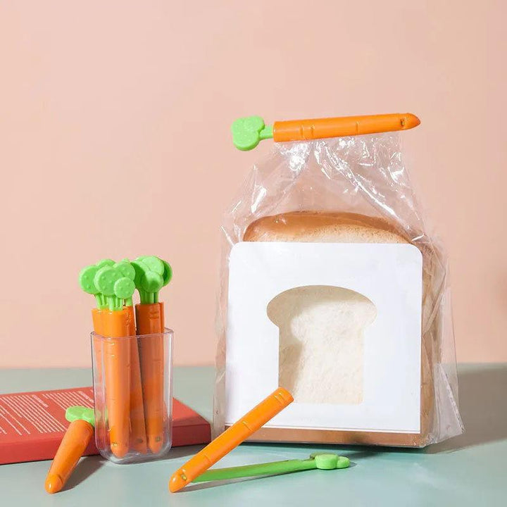 5PCS Food Sealing Clip Carrot Shape