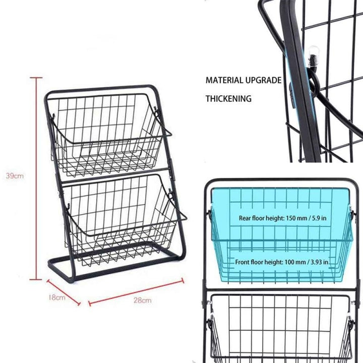 2-Tier Iron Storage Basket