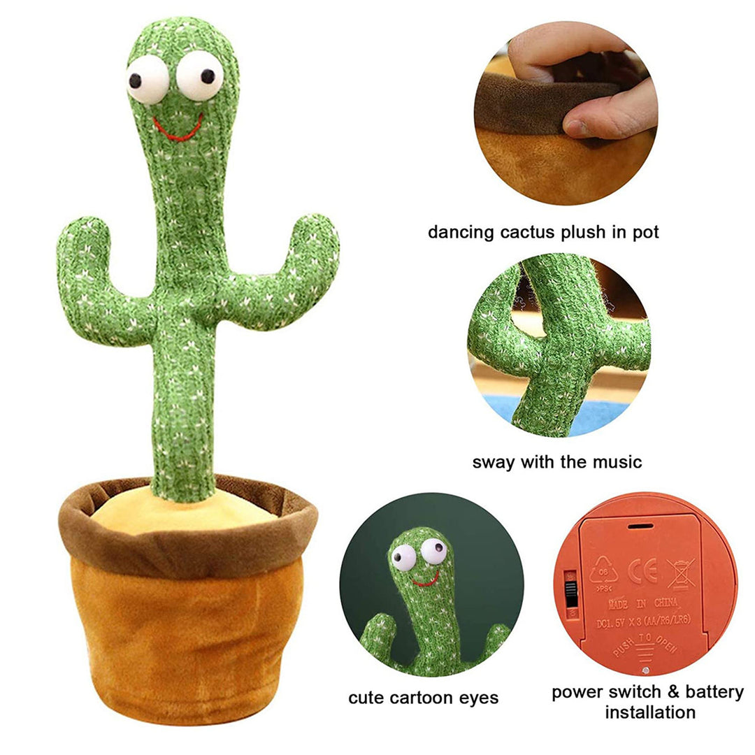 Cute Dancing Cactus Toy With Talking
