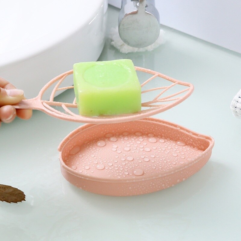 Creative Drain Soap Box Leaf Modeling Soap Holder