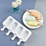 2 pcs Silicone Ice Cream Mold Stripe Ice Cube Tray