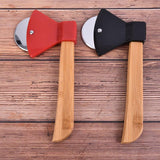 Axe Pizza Cutter with Bamboo Handle