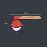 Axe Pizza Cutter with Bamboo Handle