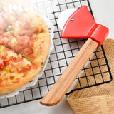 Axe Pizza Cutter with Bamboo Handle