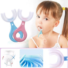 Silicone Baby Toothbrush U Shaped 360 Degree