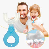 Silicone Baby Toothbrush U Shaped 360 Degree