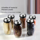 6Pcs Seasoning Boxes 360 Rotating Spice Jar Rack