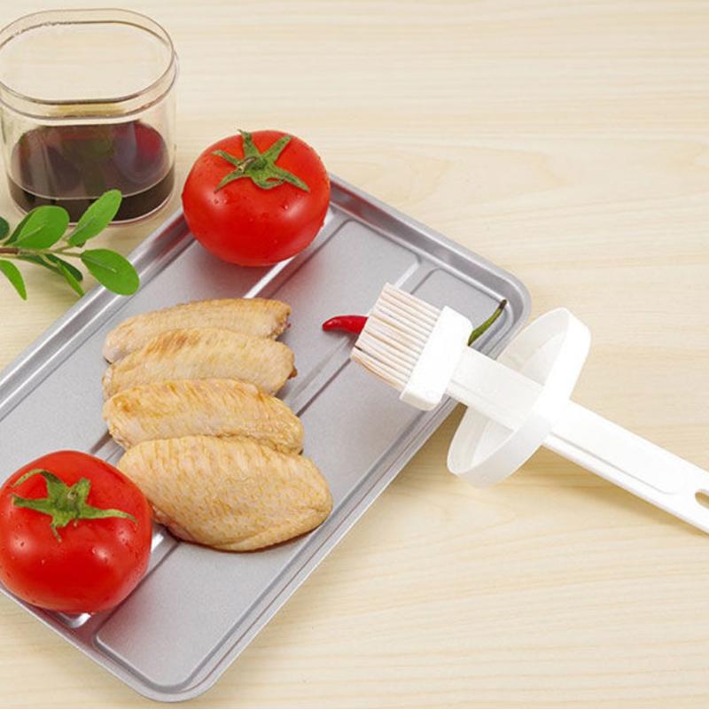 Oil Bottle with Nylon Brush for Cooking BBQ Kitchen
