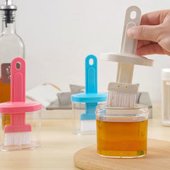 Oil Bottle with Nylon Brush for Cooking BBQ Kitchen