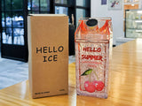 Hello Summer Straw Fashion Ice Fruit Water Bottle 430ML