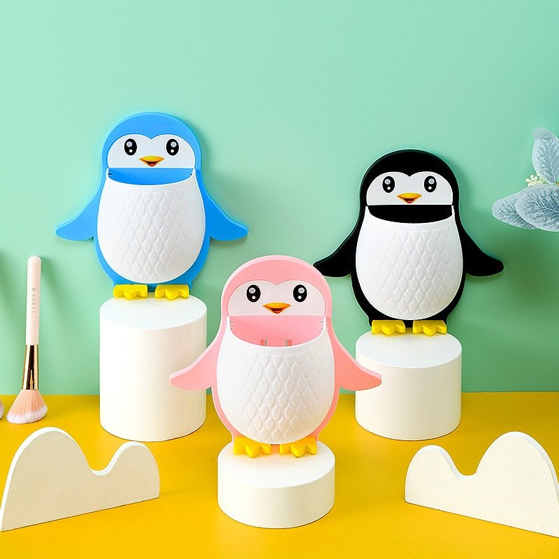Cute Penguin Storage Holder Wall Mounted